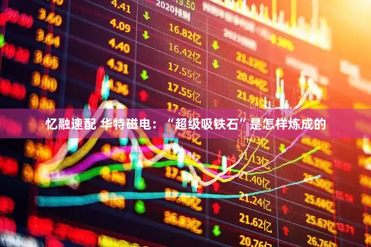 忆融速配 华特磁电：“超级吸铁石”是怎样炼成的