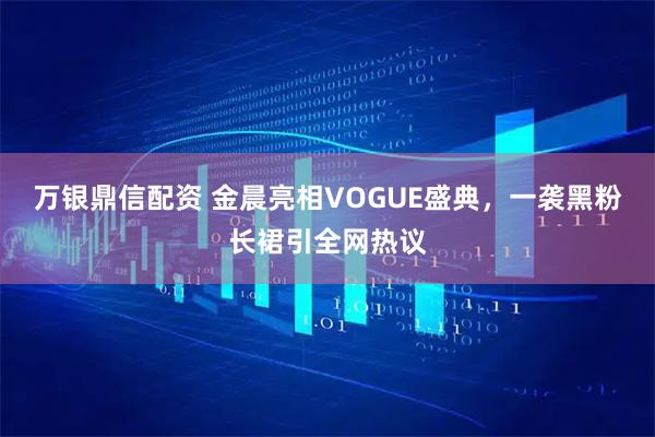 万银鼎信配资 金晨亮相VOGUE盛典，一袭黑粉长裙引全网热议